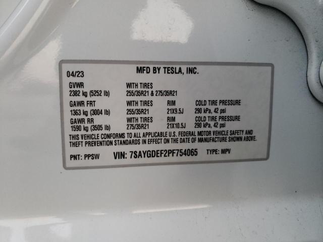 2023 TESLA MODEL Y - 7SAYGDEF2PF754065