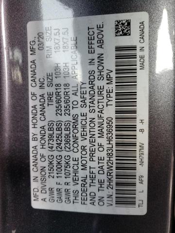 2020 HONDA CR-V EXL - 2HKRW2H83LH636950