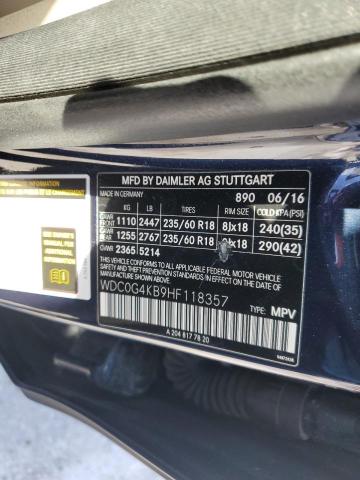 2017 MERCEDES-BENZ GLC 300 4M WDC0G4KB9HF118357