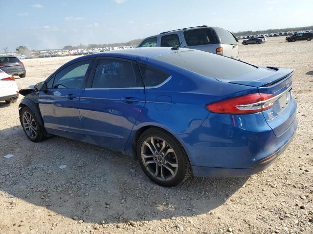 FORD FUSION SE 2017 blue  gas 3FA6P0H74HR373082 photo #3