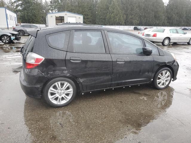 HONDA FIT SPORT 2010 black hatchbac gas JHMGE8H49AS021990 photo #4