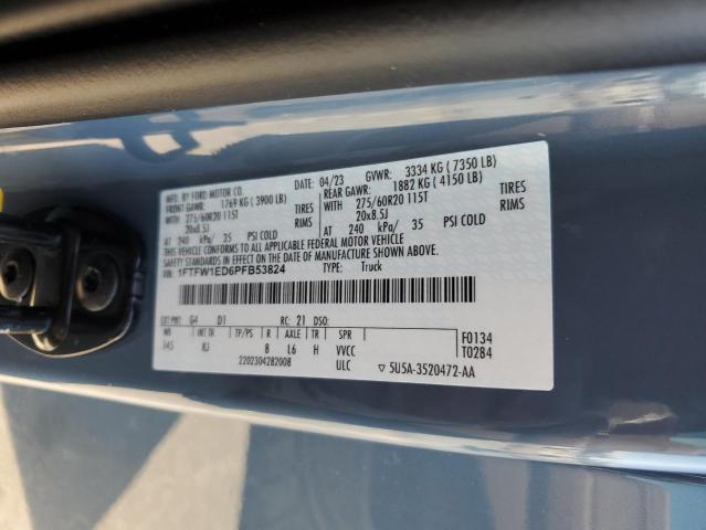 2023 FORD F150 SUPER - 1FTFW1ED6PFB53824