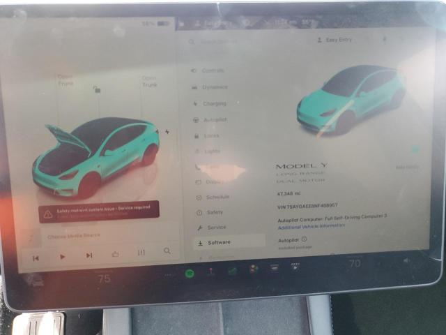 2022 TESLA MODEL Y 7SAYGAEE8NF488957