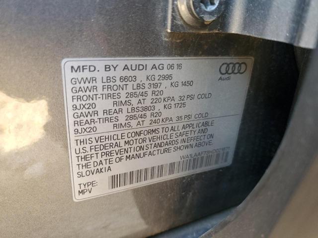 2017 AUDI Q7 PREMIUM - WA1LAAF73HD021671