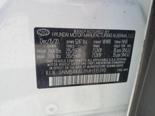 2021 HYUNDAI SANTA FE L - 5NMS44AL8MH315390