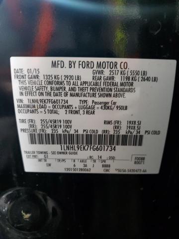2015 LINCOLN MKS 1LNHL9EK7FG601734