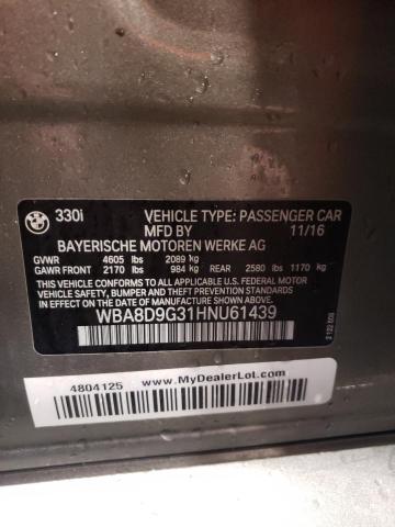 2017 BMW 330 XI - WBA8D9G31HNU61439