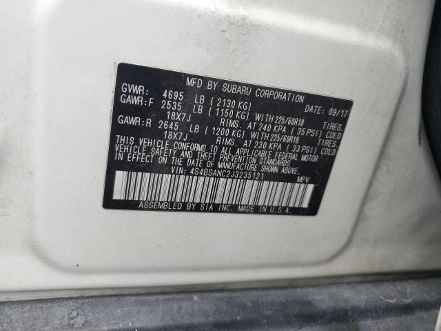 2018 SUBARU OUTBACK 2. - 4S4BSANC2J3235121