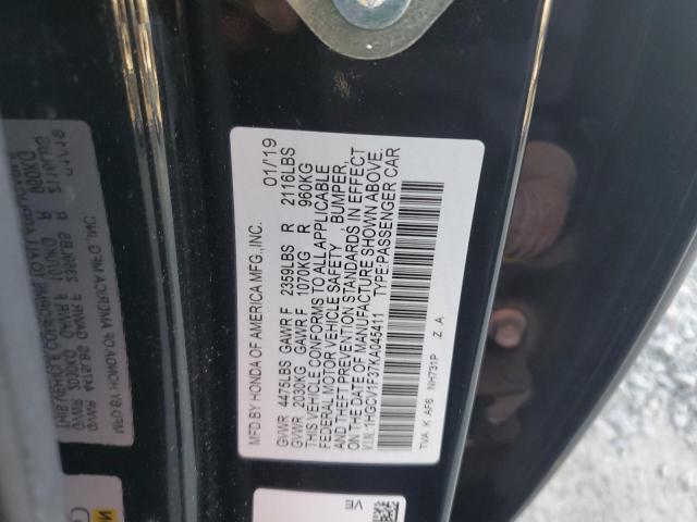 2019 HONDA ACCORD SPO - 1HGCV1F37KA045411