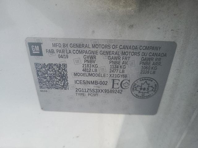 2019 CHEVROLET IMPALA LT - 2G11Z5S3XK9149242