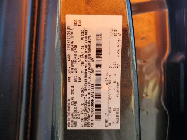2017 FORD ESCAPE SE - 1FMCU0G95HUA24333
