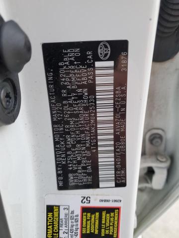 2021 TOYOTA CAMRY SE - 4T1G11AK2MU425330
