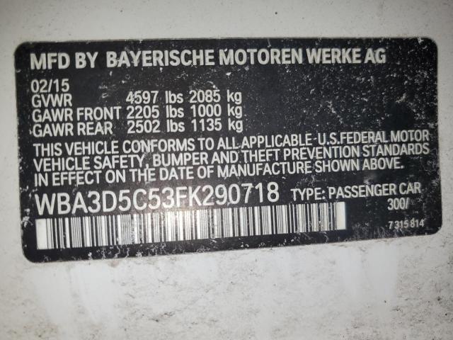 2015 BMW 328 D XDRI WBA3D5C53FK290718