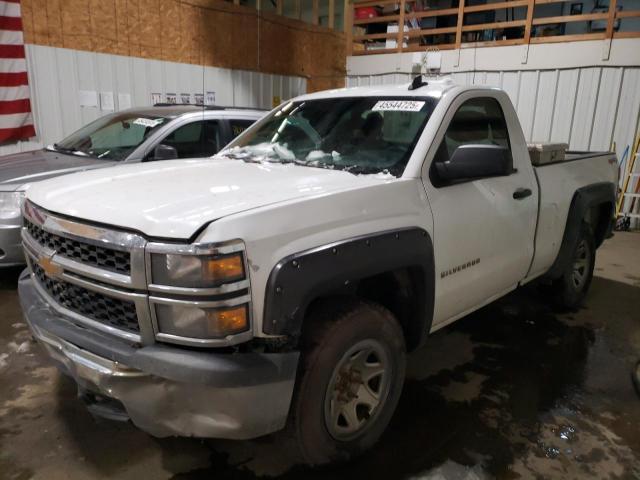 CHEVROLET SILVERADO 2015 white pickup gas 1GCNKPEH2FZ285537 photo #1