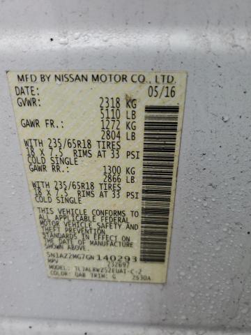 2016 NISSAN MURANO S - 5N1AZ2MG7GN140293