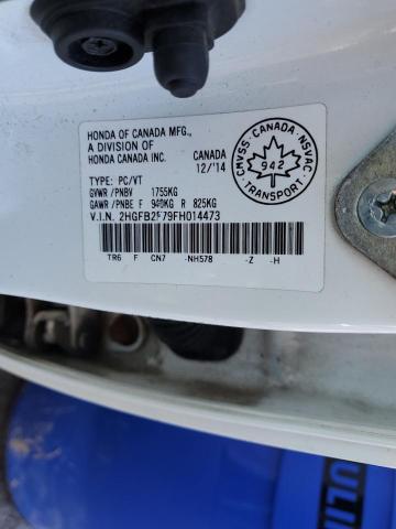 2015 HONDA CIVIC SE 2HGFB2F79FH014473