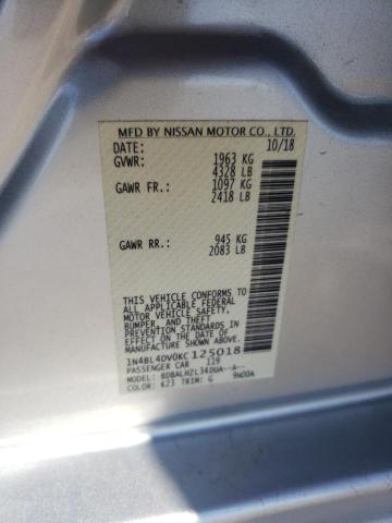 2019 NISSAN ALTIMA SV - 1N4BL4DV0KC125018