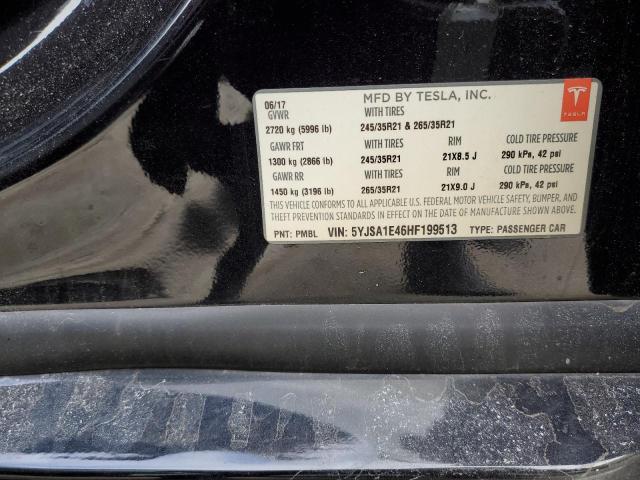 2017 TESLA MODEL S - 5YJSA1E46HF199513