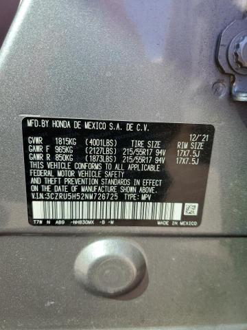 2022 HONDA HR-V EX - 3CZRU5H52NM726725