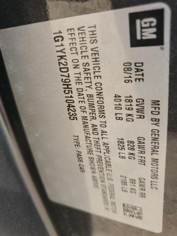 2017 CHEVROLET CORVETTE S - 1G1YK2D79H5104235