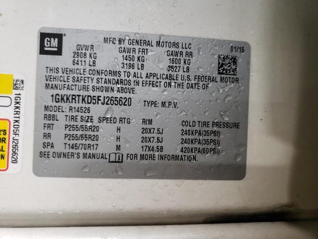 2015 GMC ACADIA DEN - 1GKKRTKD5FJ265620