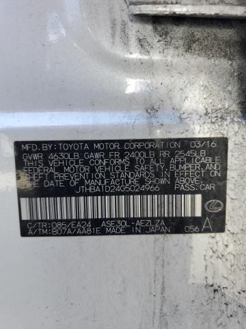 2016 LEXUS IS 200T - JTHBA1D24G5024966