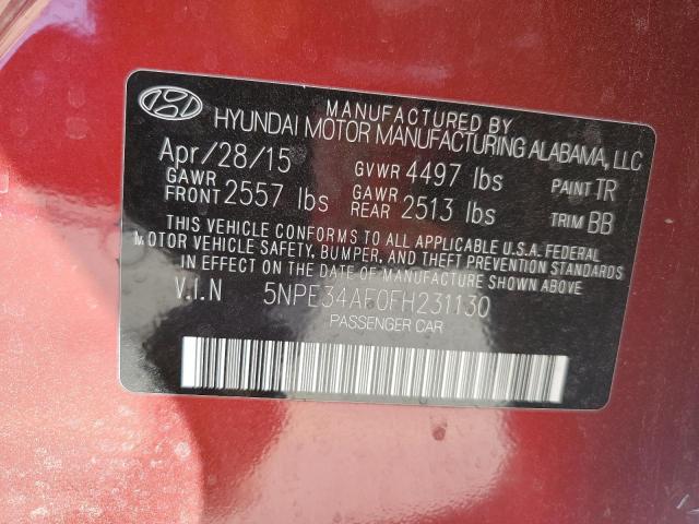 2015 HYUNDAI SONATA SPO - 5NPE34AF0FH231130