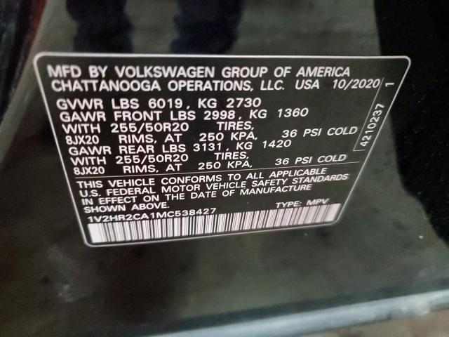 2021 VOLKSWAGEN ATLAS SE - 1V2HR2CA1MC538427