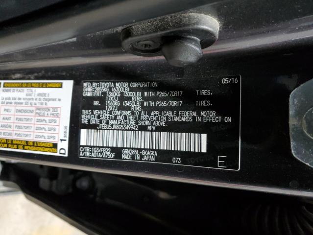 2016 TOYOTA 4RUNNER SR JTEBU5JR8G5349942