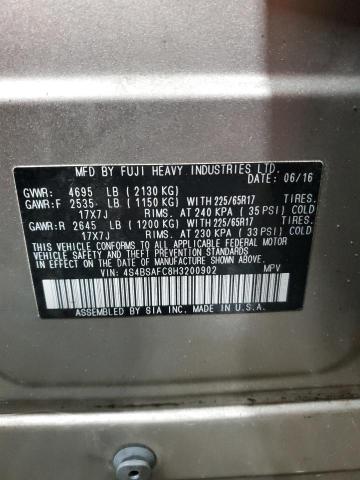 2017 SUBARU OUTBACK 2. - 4S4BSAFC8H3200902