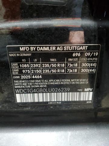 2020 MERCEDES-BENZ GLA 250 4M - WDCTG4GB0LU026239