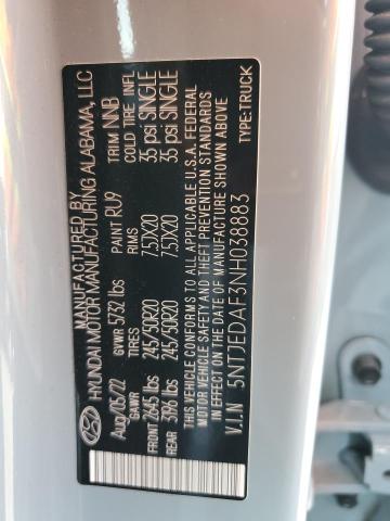 2022 HYUNDAI SANTA CRUZ - 5NTJEDAF3NH038883