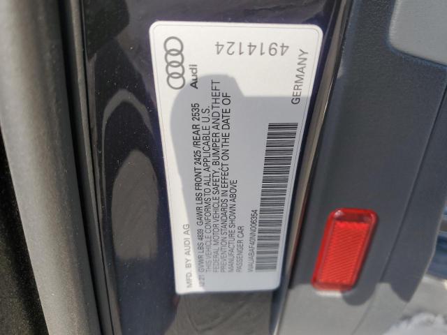 2022 AUDI A4 PREMIUM - WAUABAF40NN006354