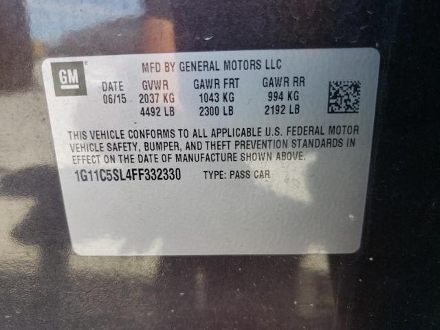 2015 CHEVROLET MALIBU 1LT - 1G11C5SL4FF332330