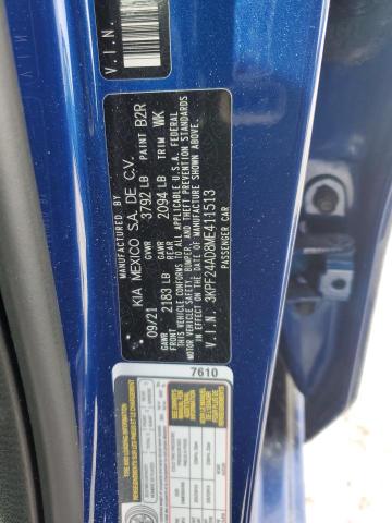 2021 KIA FORTE FE - 3KPF24AD8ME411513