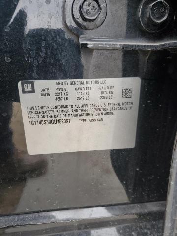 2016 CHEVROLET IMPALA 1G1145S39GU152397
