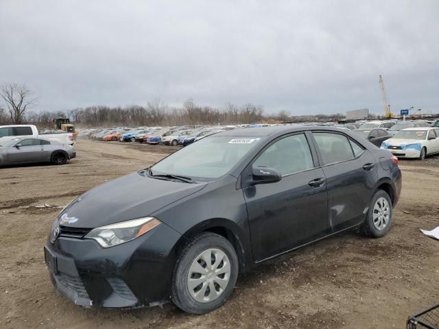 TOYOTA COROLLA L 2016 black sedan 4d gas 5YFBURHE0GP455674 photo #1