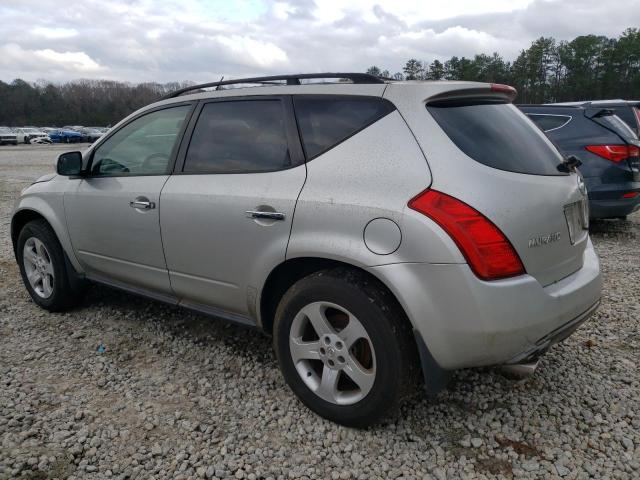 NISSAN MURANO SL 2004 silver  gas JN8AZ08W14W329400 photo #3