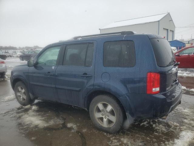 HONDA PILOT EXL 2009 blue  gas 5FNYF48589B033092 photo #3