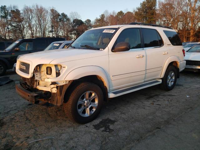 TOYOTA SEQUOIA LI 2003 white  gas 5TDZT38A23S205026 photo #1