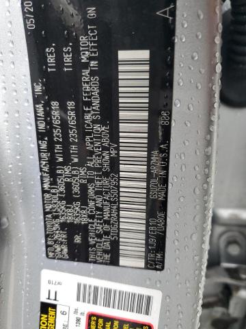 2020 TOYOTA HIGHLANDER - 5TDGZRAH4LS507952