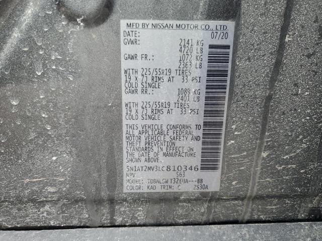 5N1AT2MV3LC810346 2020 NISSAN ROGUE
