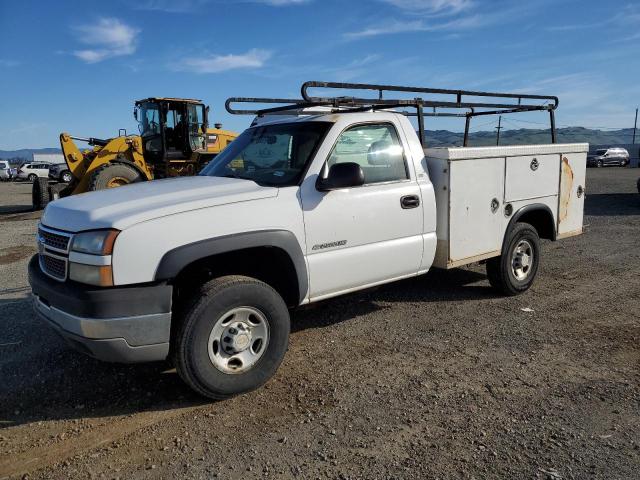 CHEVROLET SILVERADO 2005 white  gas 1GBHC24U85E235523 photo #1