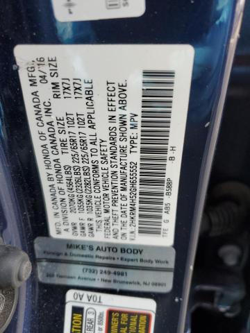 2016 HONDA CR-V EX - 2HKRM4H52GH655552