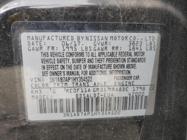2017 NISSAN SENTRA S - 3N1AB7AP1HY354522
