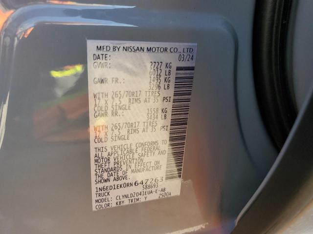 2024 NISSAN FRONTIER S - 1N6ED1EK0RN647263