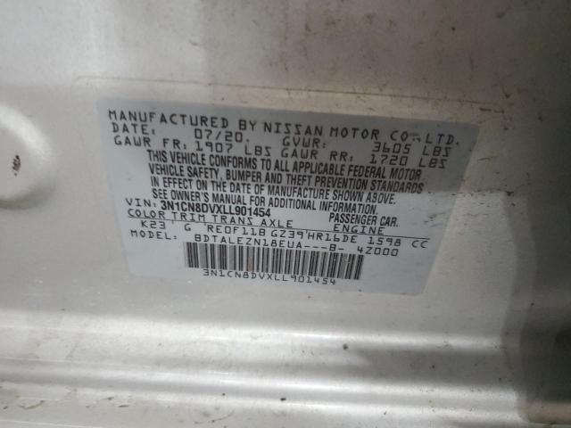 2020 NISSAN VERSA S - 3N1CN8DVXLL901454