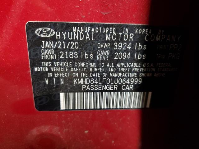 2020 HYUNDAI ELANTRA SE - KMHD84LF0LU064999