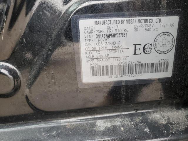 2017 NISSAN SENTRA S - 3N1AB7AP5HY357861