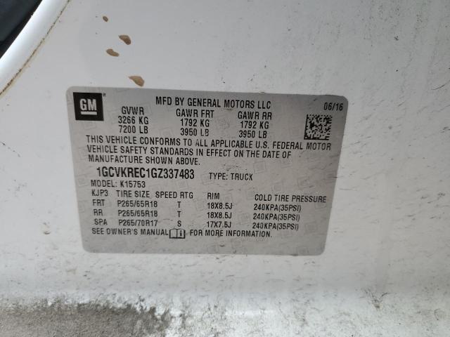 2016 CHEVROLET 1500 1GCVKREC1GZ337483